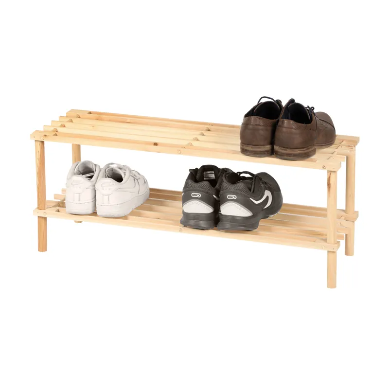 DOCHTMANN Botník se 2 policemi dřevěný 74x30x26cm Must-Have