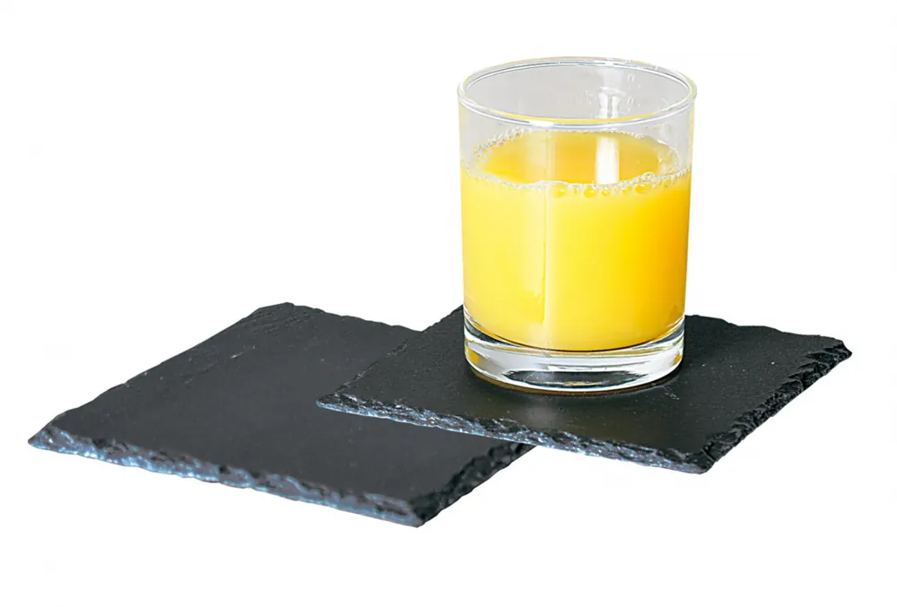 Bezpečná Platba Sada břidlicových desek na servírování jídla čtverec 13 x 13 cm