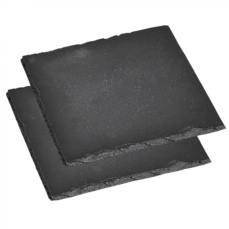 Sada břidlicových desek na servírování jídla čtverec 20 x 20 cm Tovární Cena