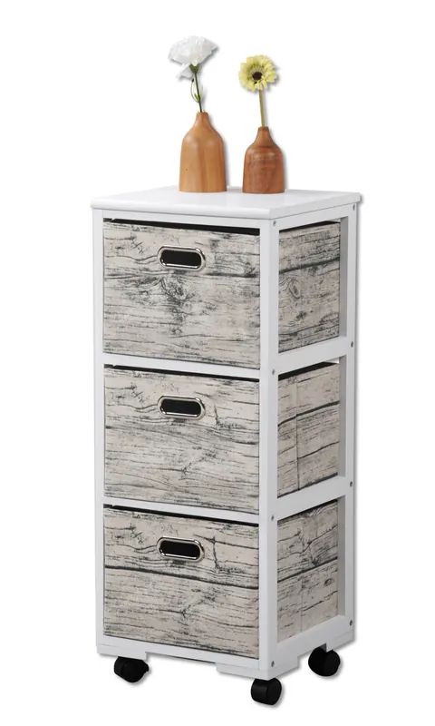 Akce Kesper Pojízdný regál se 3 boxy 78 x 32 x 31 cm