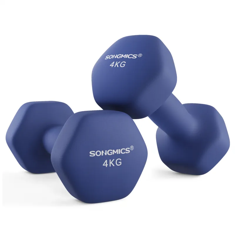 SONGMICS Sada činek 2ks, 4kg, fialová Omezená Nabídka