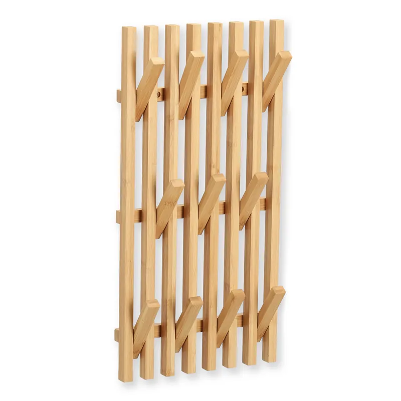 ZELLER Věšák na oblečení bambus 25,5x3,5x50cm Nízká Cena