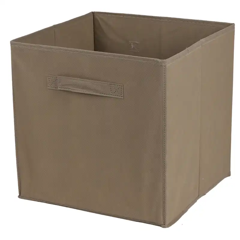 DOCHTMANN Box do kallaxu, úložný box textilní, hnědý 31x31x31cm Tovární Cena