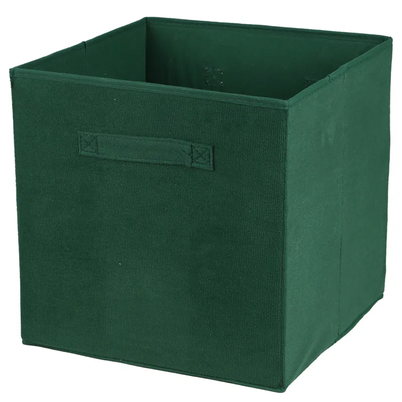 DOCHTMANN Box do kallaxu, úložný box manšestr, tmavě zelený 31x31x31cm Vrácení Zdarma