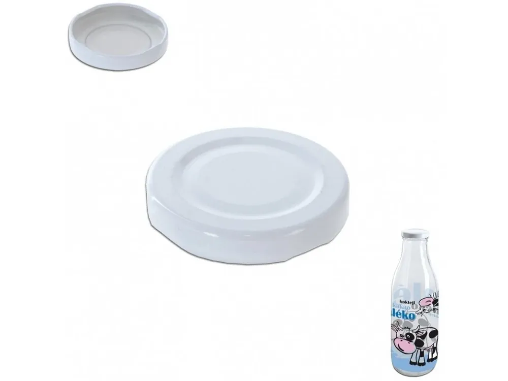 Speciální Cena Víčko ¤48mm Twist 10ks kov mléko, mix barev