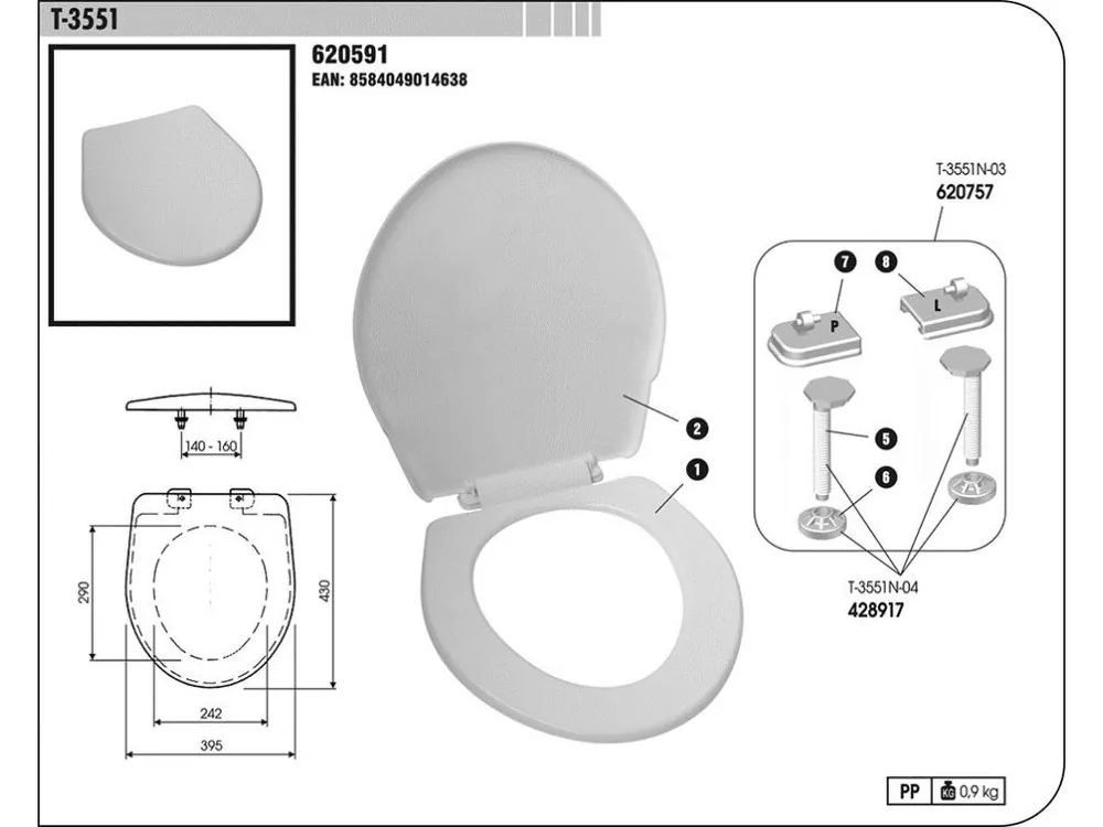WC deska T-3551 bahama Nejlepší Volba