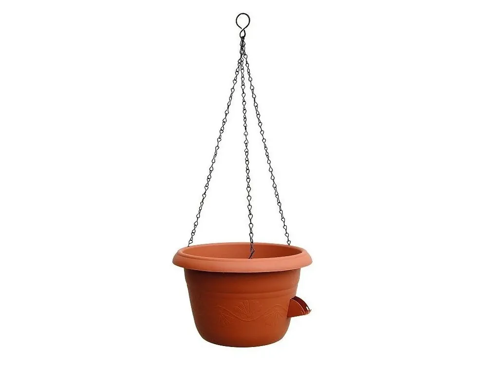 Autentický Žardina samozavlažovací SIESTA ¤30cm terakota+závěs