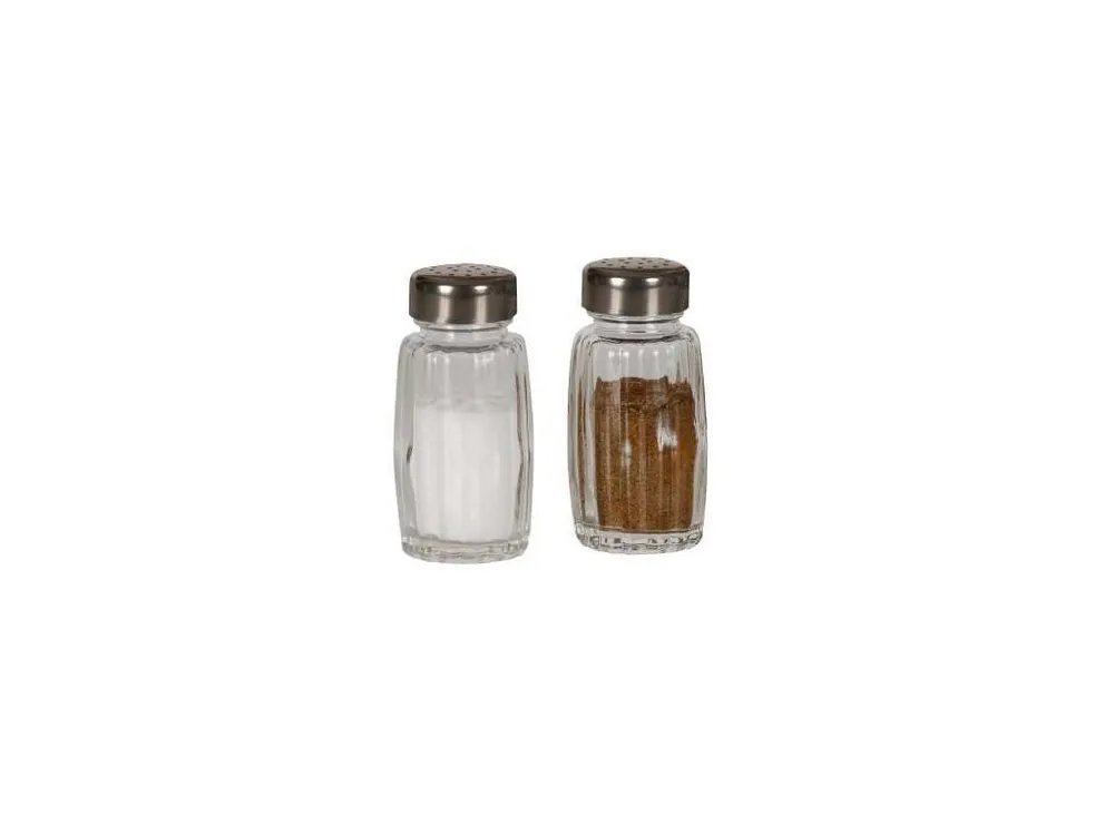 Slánka sklo/chrom 50ml 8cm sypací PRACTIC Must-Have