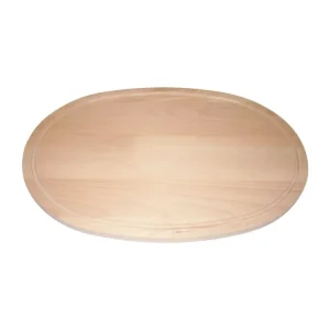 Akční Nabídka Prkénko dřevo s drážkou ovál 38x25x1,5cm WOOD