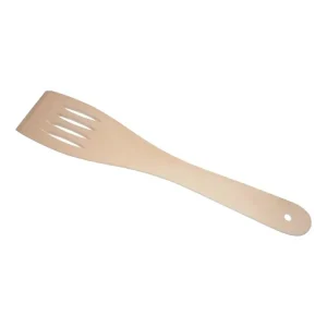 Cenová Bomba Obracečka dřevěná 28cm rovná děrovaná WOOD