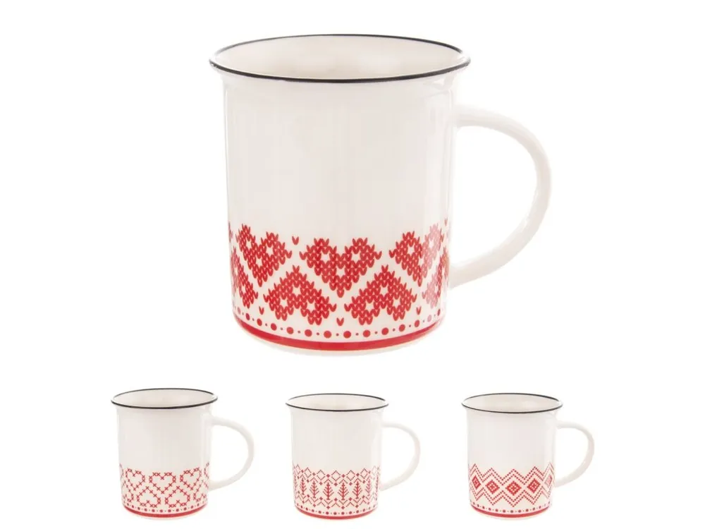 Hrnek porcelán 340ml OLD LOVE mix dekorů Víkendová Akce