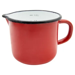 Kup Teď Hrnek smalt 1800ml ¤14cm s výlevkou, odměrka PIROS, mix barev