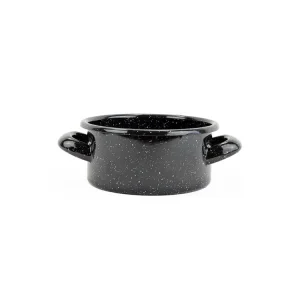 Přímo Od Výrobce Kastrol smalt ¤12x6cm 0,5L EU černý