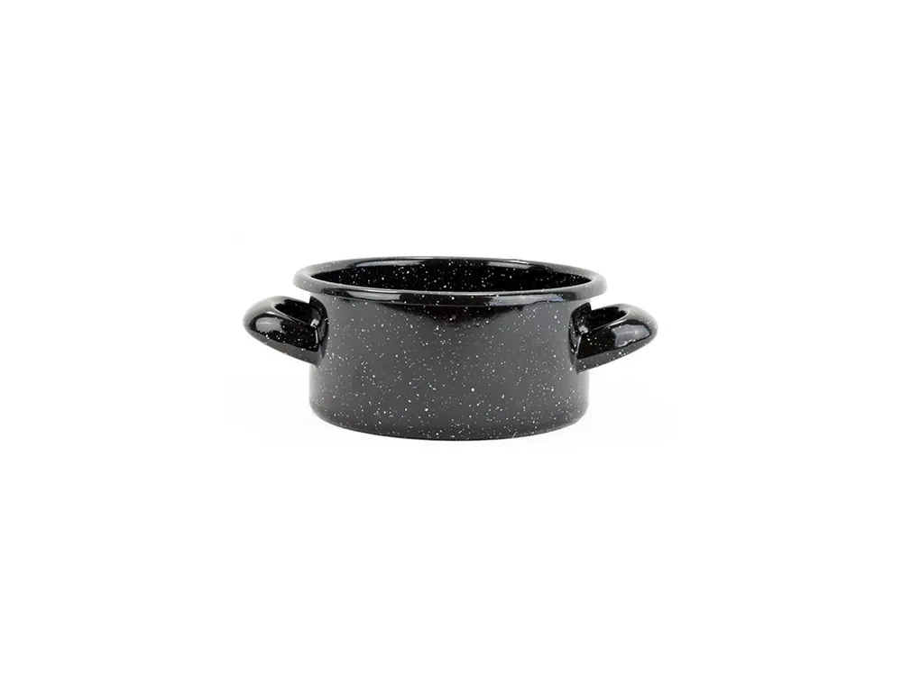 Přímo Od Výrobce Kastrol smalt ¤12x6cm 0,5L EU černý