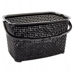 Omezená Nabídka Košík na kolíčky 22x15x13cm PEARL černá