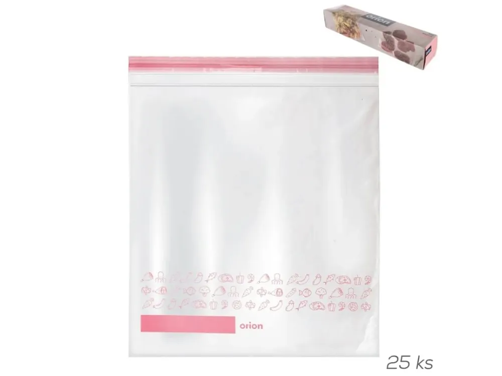 Sáček ZIP 25ks 34x27cm Značkový