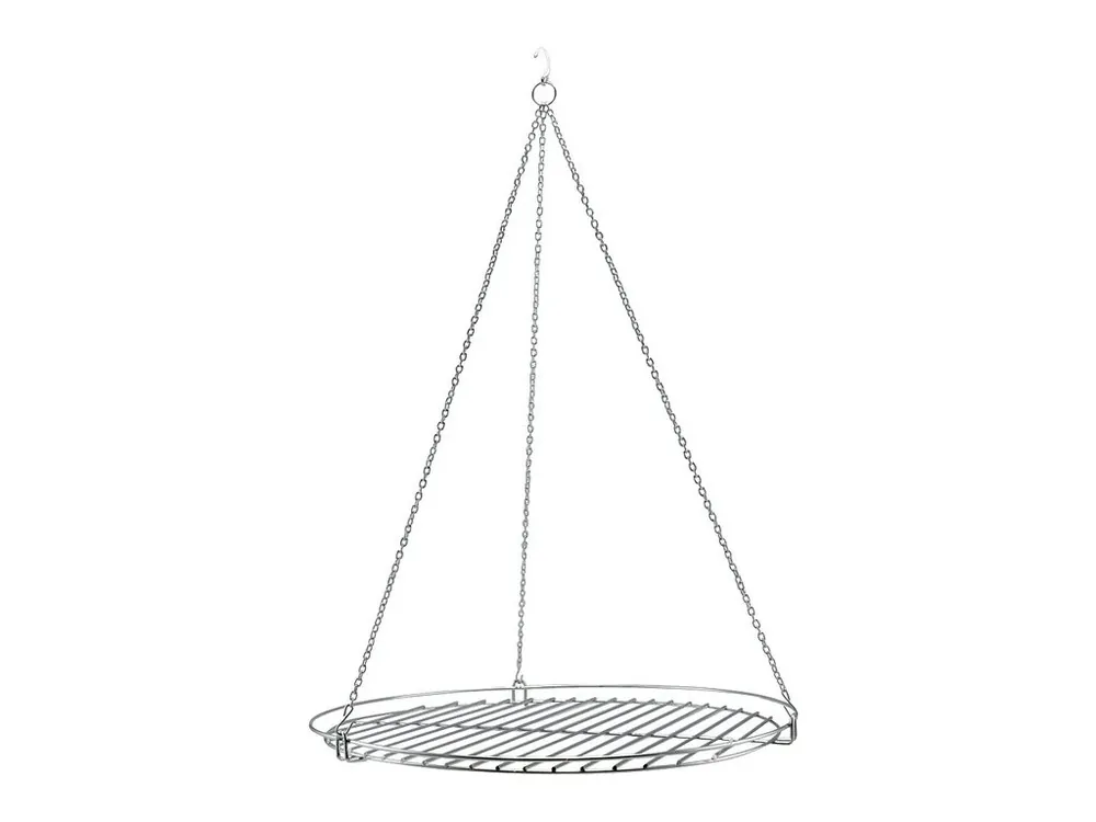Zlevněný Rošt grilovací ¤60cm s řetízkém na trojnožku
