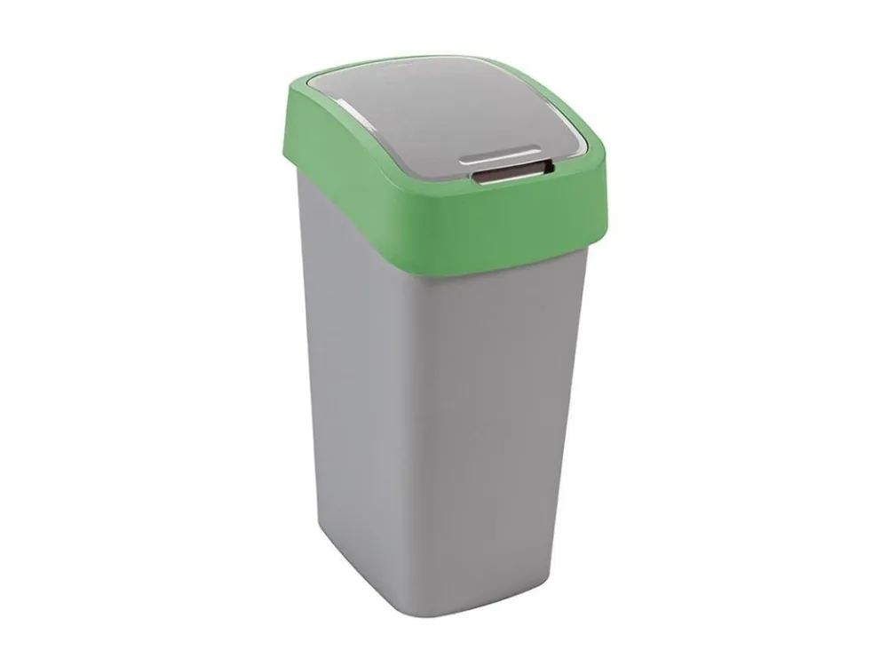 Koš odpadkový výklopný 45L FLIPBIN stříbrná/zelená Must-Have