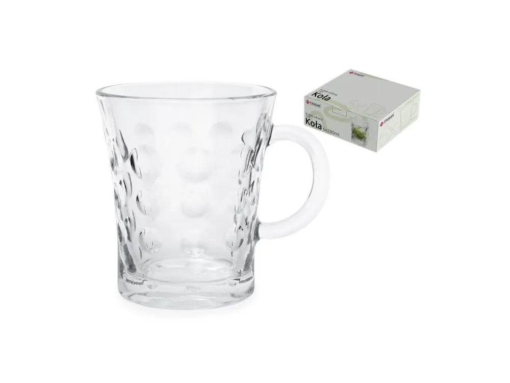 Hrnek sklo 280ml KOLA 6ks Originální