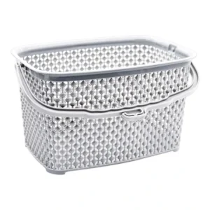 Košík na kolíčky 22x15x13cm PEARL šedá Nejlepší Volba