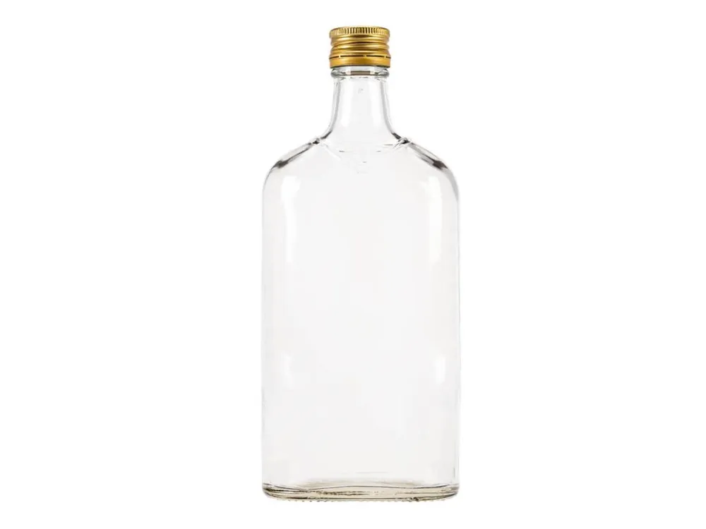 Láhev sklo 500ml PLACKA čirá s víčkem Nejlepší Volba