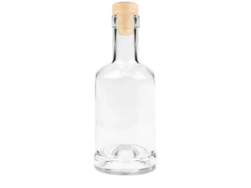 Láhev sklo 250ml CYLINDER se zátkou Autentický