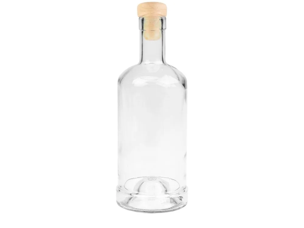 Láhev sklo 500ml CYLINDER se zátkou Vrácení Zdarma