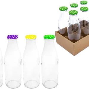 Láhev sklo 1000ml se závitovým víčkem SOK Výprodej