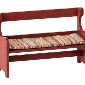 Drevená lavica pre myšky Maileg Vintage Red Must-Have