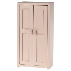 Originální Dřevěná šatní skříň pro myšky Maileg Light Rose