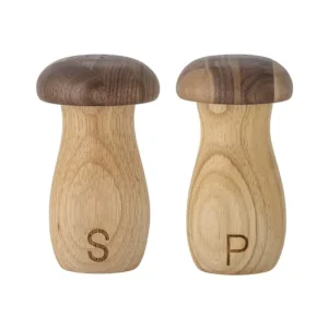 Dřevěná solnička s pepřenkou Mushroom - set 2 ks Pouze Dnes