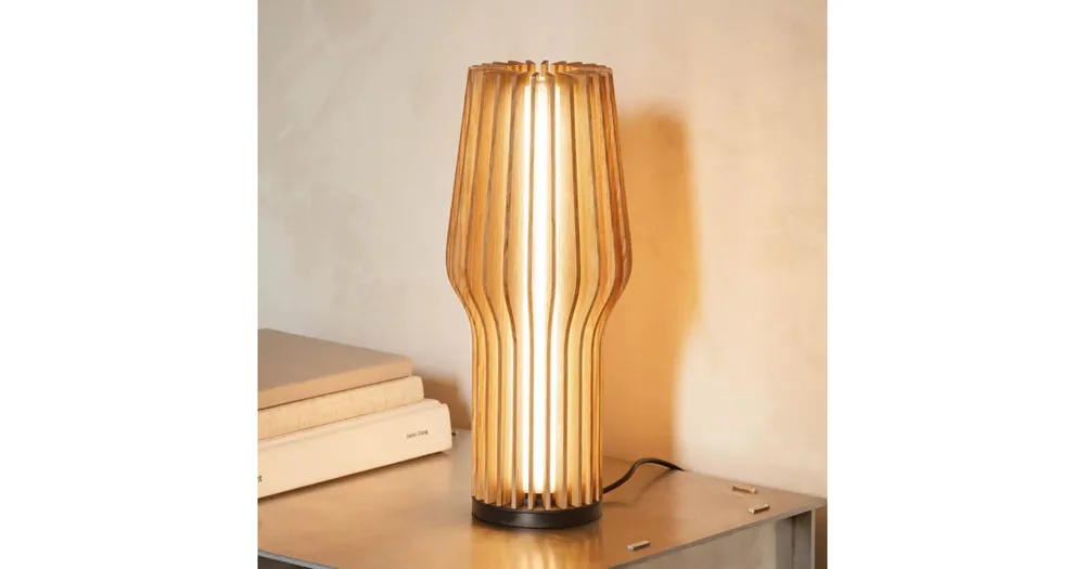 Dřevěná stolní LED lampa Radiant Oak Tovární Cena
