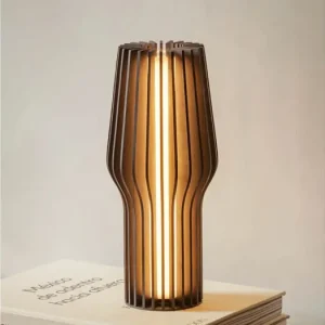 Drevená stolná LED lampa Radiant Smoked Oak Cenově Výhodný