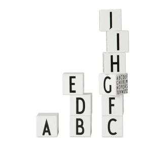 Dřevěné kostky ABC White Rychlé Dodání