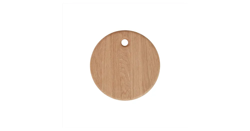 Víkendová Akce Drevená doska na krájanie Yumi Round Oak 31,5 cm