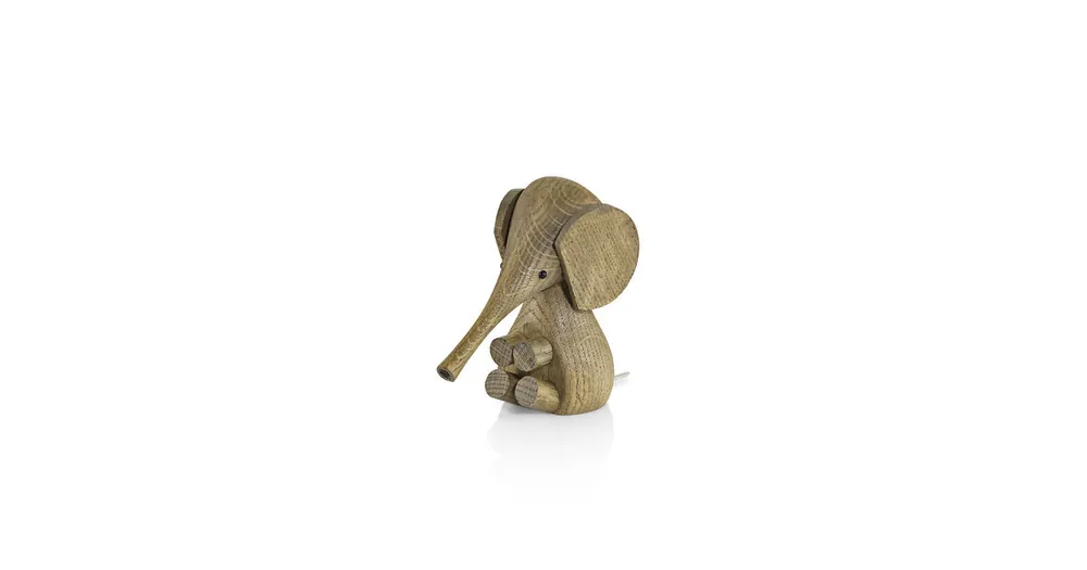 Drevené sloníča Baby Elephant Smoked Oak Víkendová Akce