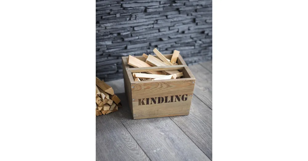Drevený box na triesky Kindling Spruce Akční Cena