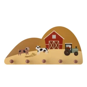 Zlevněný Drevený detský vešiak Billy - 5 háčikov