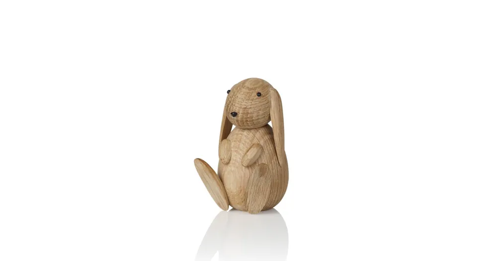Dokud Zásoby Vydrží Dřevěný králíček Bunny Oak Natural
