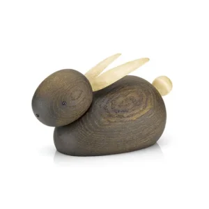 Drevený zajačik Rabbit Smoked Oak Large Víkendová Akce