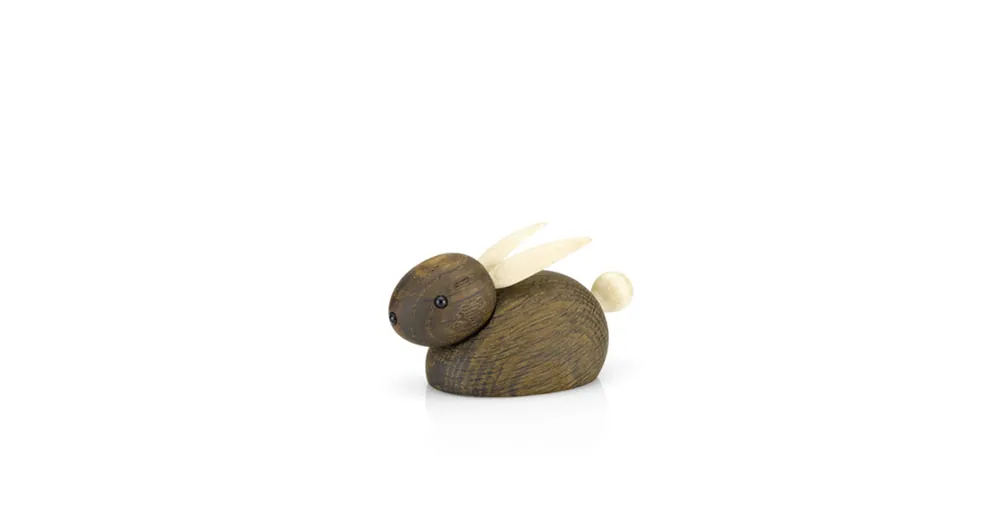 Výprodej Drevený zajačik Rabbit Smoked Oak Small