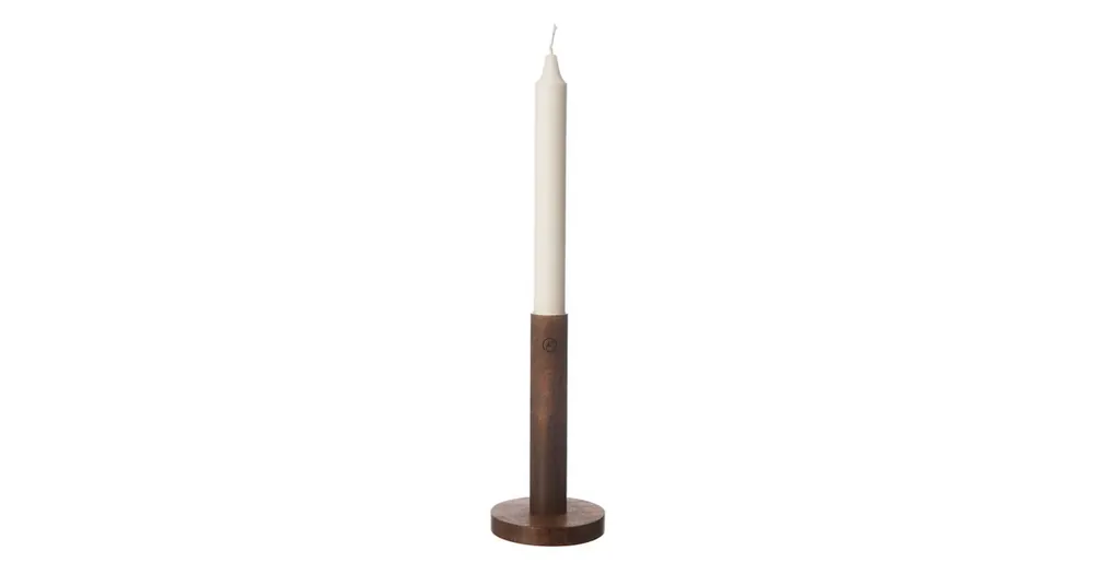 Drevený svietnik Ernst Mango Brown 15 cm Vysoce Kvalitní
