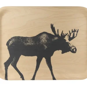 Bezpečná Platba Dřevěný tác Moose 42x32 cm