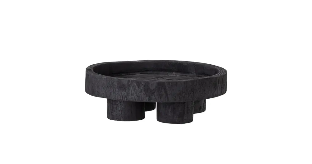 Dřevěný tác na nožkách Pawa Black 30 cm Koupit Online