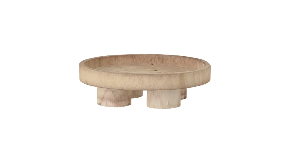 Drevený podnos na nôžkach Pawa Nature 30 cm Akční Nabídka