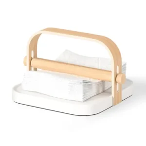 Akční Nabídka Držák na papírové ubrousky Bellwood White Natural