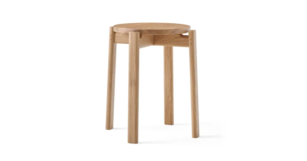 Vrácení Zdarma Dubová stolička Passage Stool Natural 46,5 cm
