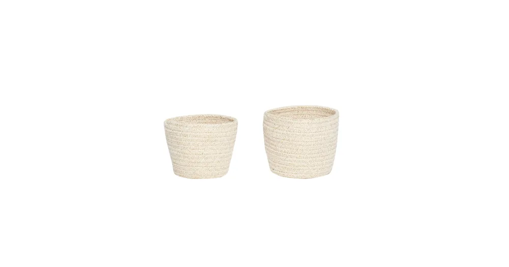 Textilní úložné košíky Beige Gold - set 2 ks Objednat Nyní