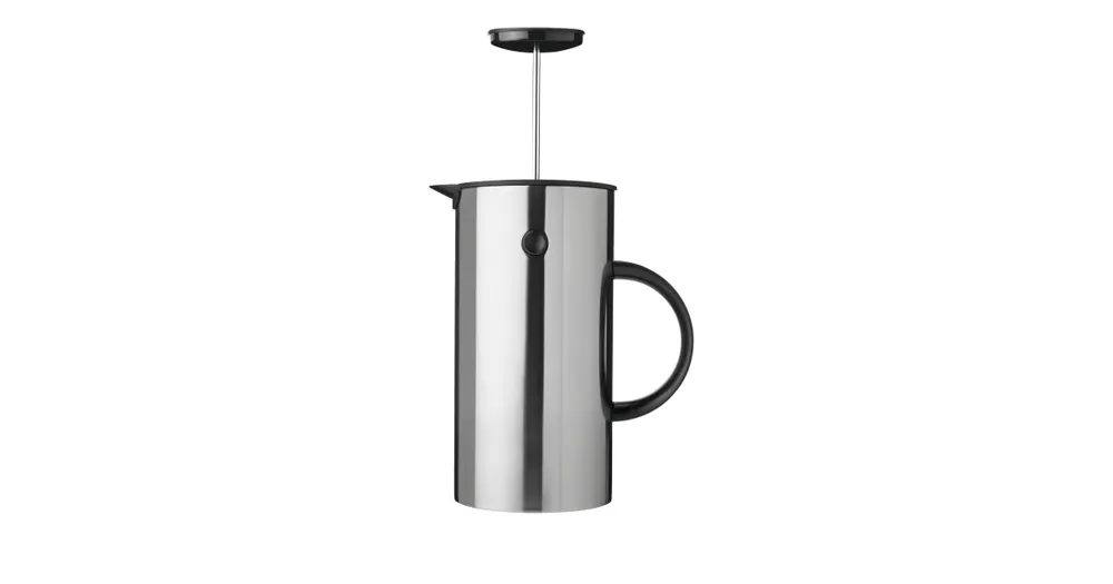 Značkový Frenchpress kávovar EM77, nerezová oceľ