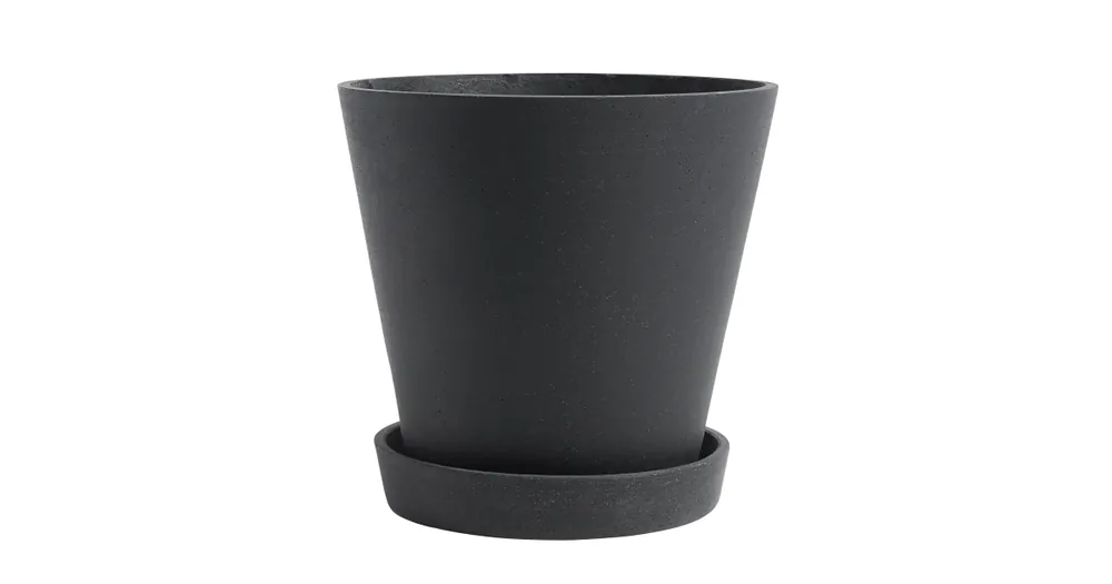 Kvetináč Flowerpot s podmiskou Black XL Akční Cena